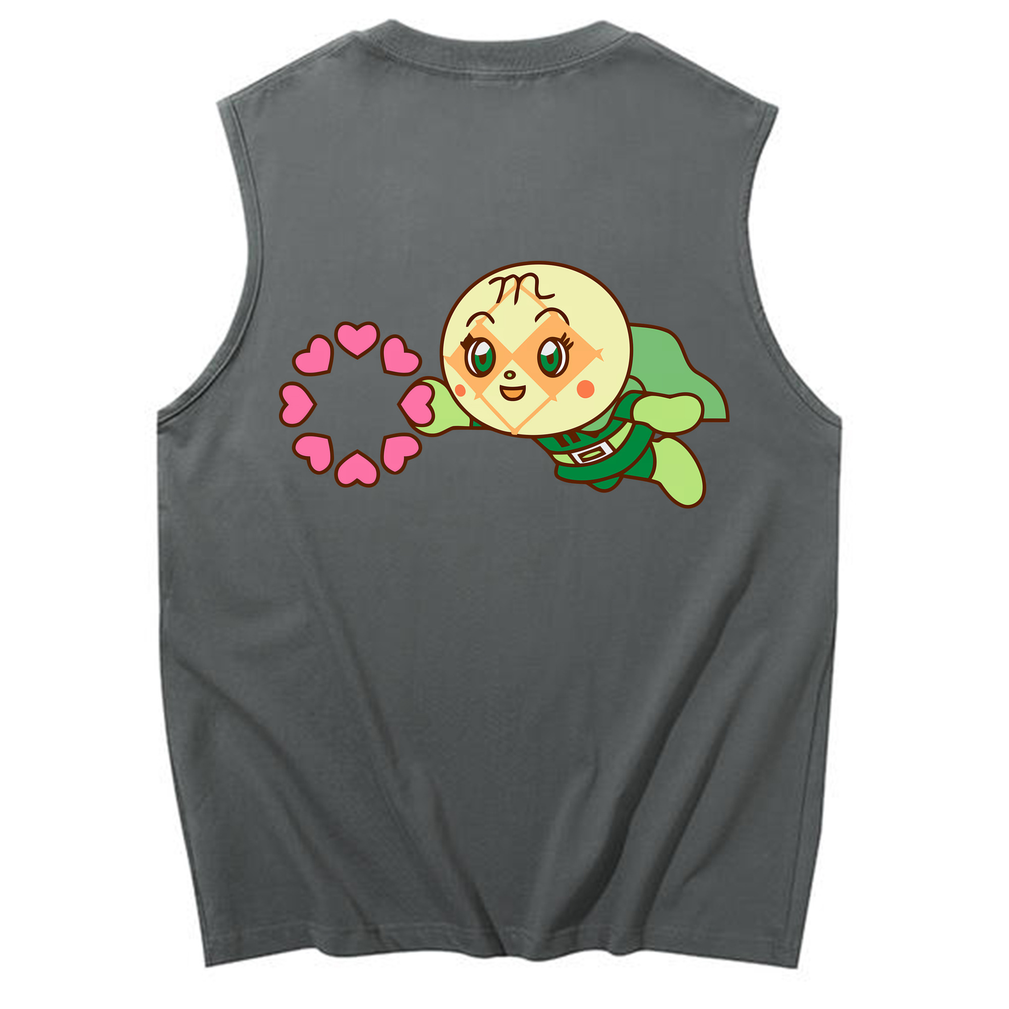 （画像用） アンパンマン Anpanman コットン100％タンクトップ（背面プリント）
